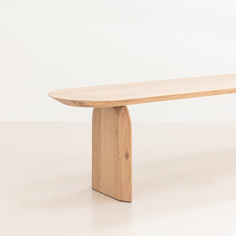 Design Dining Bench | Slot bench Oak smoked stain | Oak smoked stain | Studio HENK | 