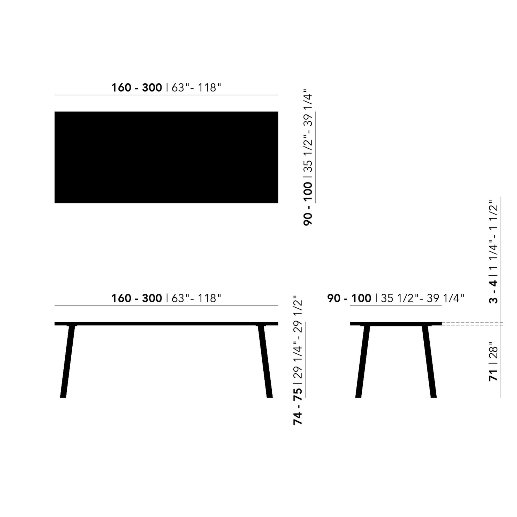 Rectangular Design dining table | Turn Oak hardwax oil natural light | Oak hardwax oil natural light | Studio HENK | 