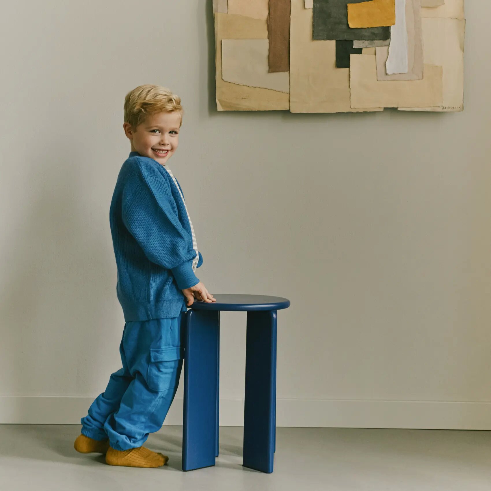 Design Coffee Table | Soft Coffee Table 32 Oak blue lacquer | Oak blue lacquer | Studio HENK | 