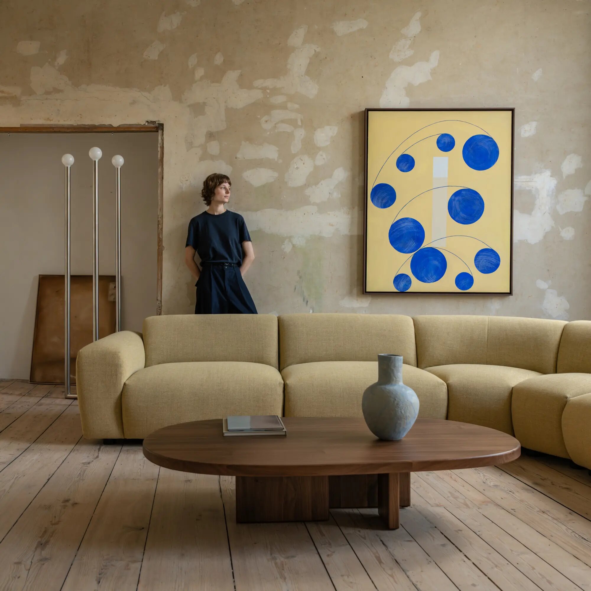 Design modern sofa | Cosy 4 seater 45 degree corner sofa Beige | Studio HENK | 