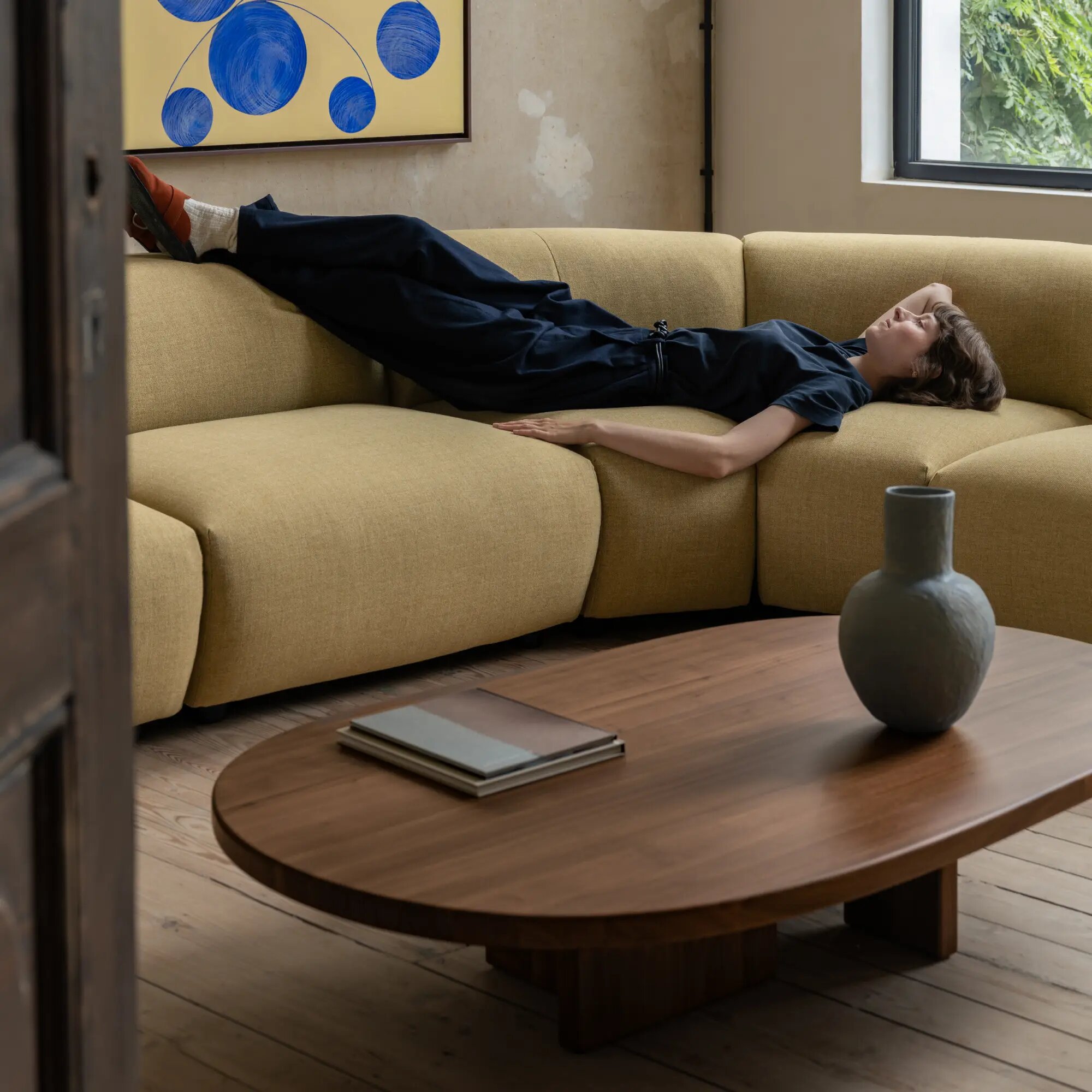 Design modern sofa | Cosy 4 seater 45 degree corner sofa Beige | Studio HENK | 