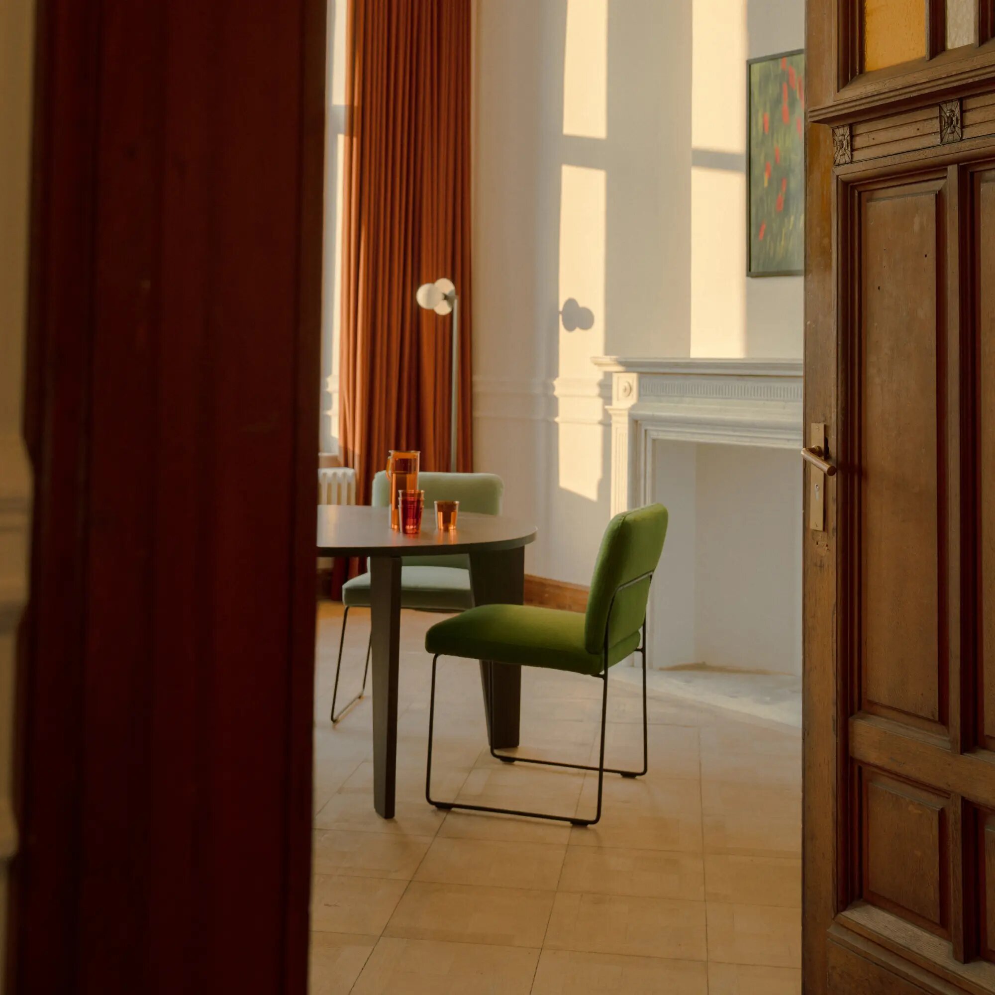 Design modern dining chair | Unfold Chair Dark Green hallingdal65 960 | Studio HENK | 