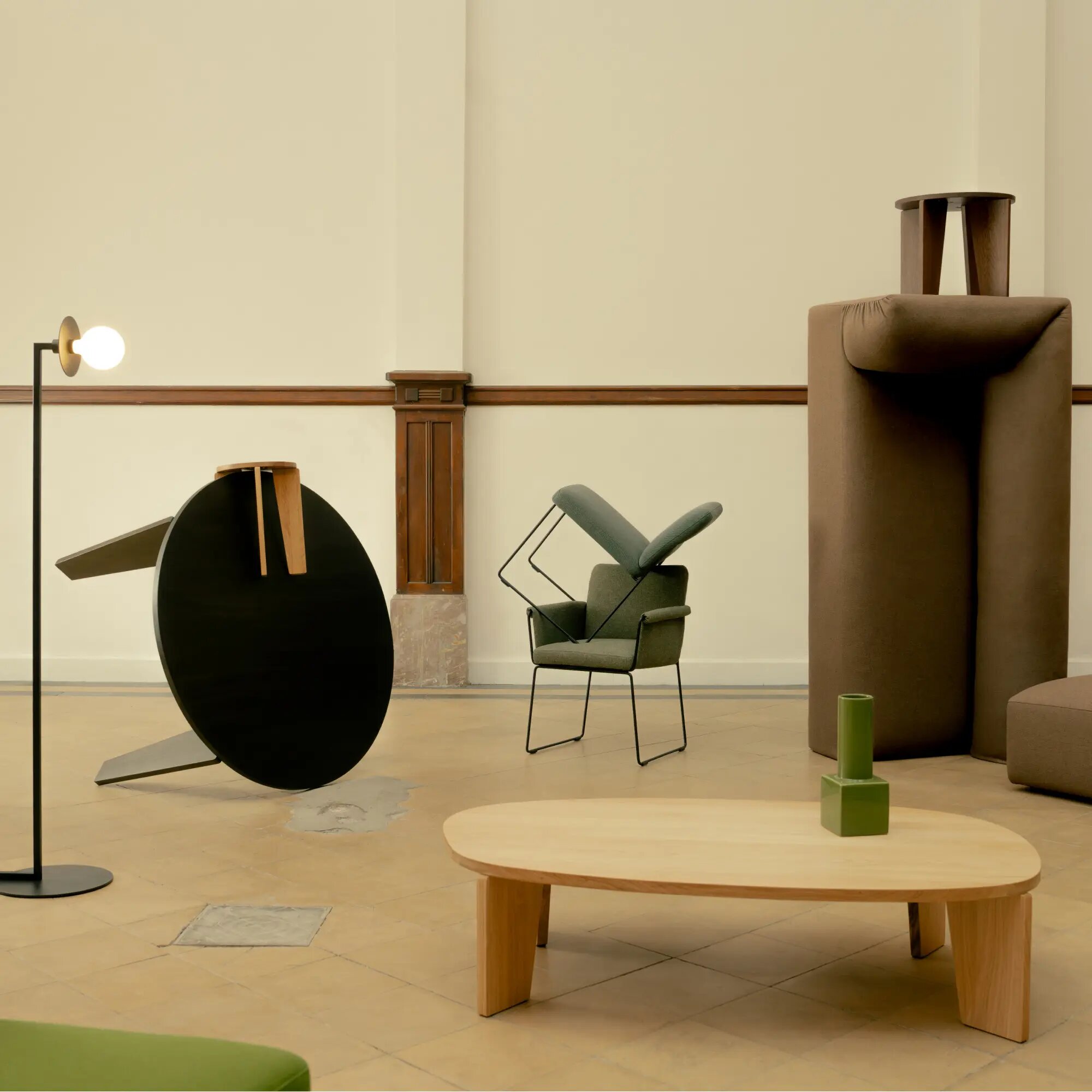 Design modern dining chair | Unfold Chair Dark Green hallingdal65 960 | Studio HENK | 