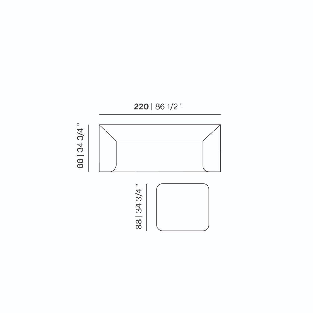 Design modern sofa | Unfold 3 seater Blue | Studio HENK | 