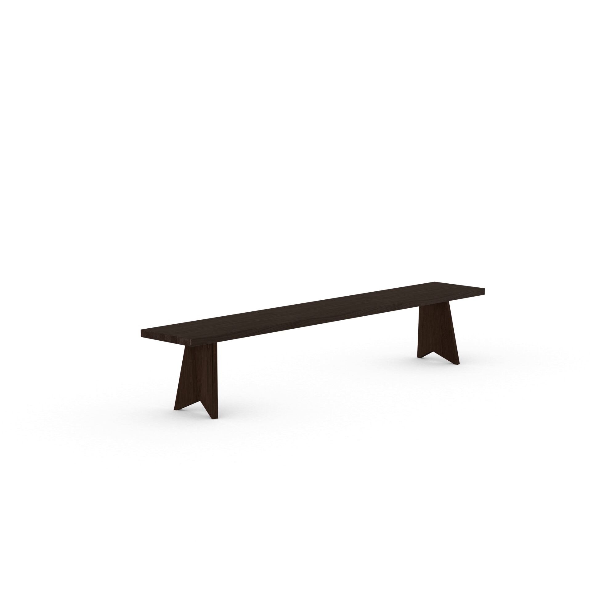 Design Dining Bench | Butterfly Wood Bench Oak smoked stain | Oak smoked stain | Studio HENK | 