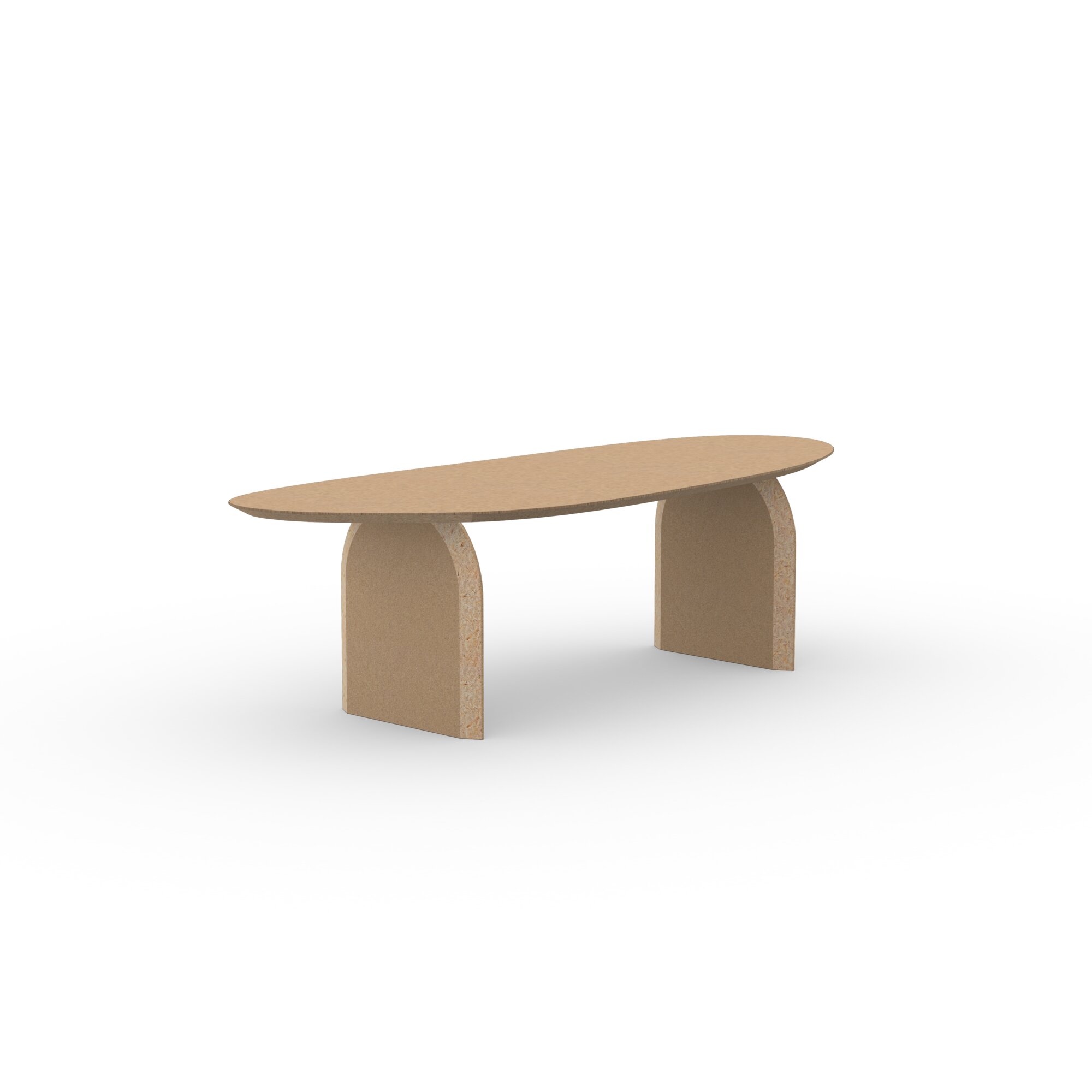 Blob Design dining table | Slot Amoeba LivingBoard P5 Natural lacquer | Amoeba LivingBoard P5 Natural lacquer | Studio HENK | 