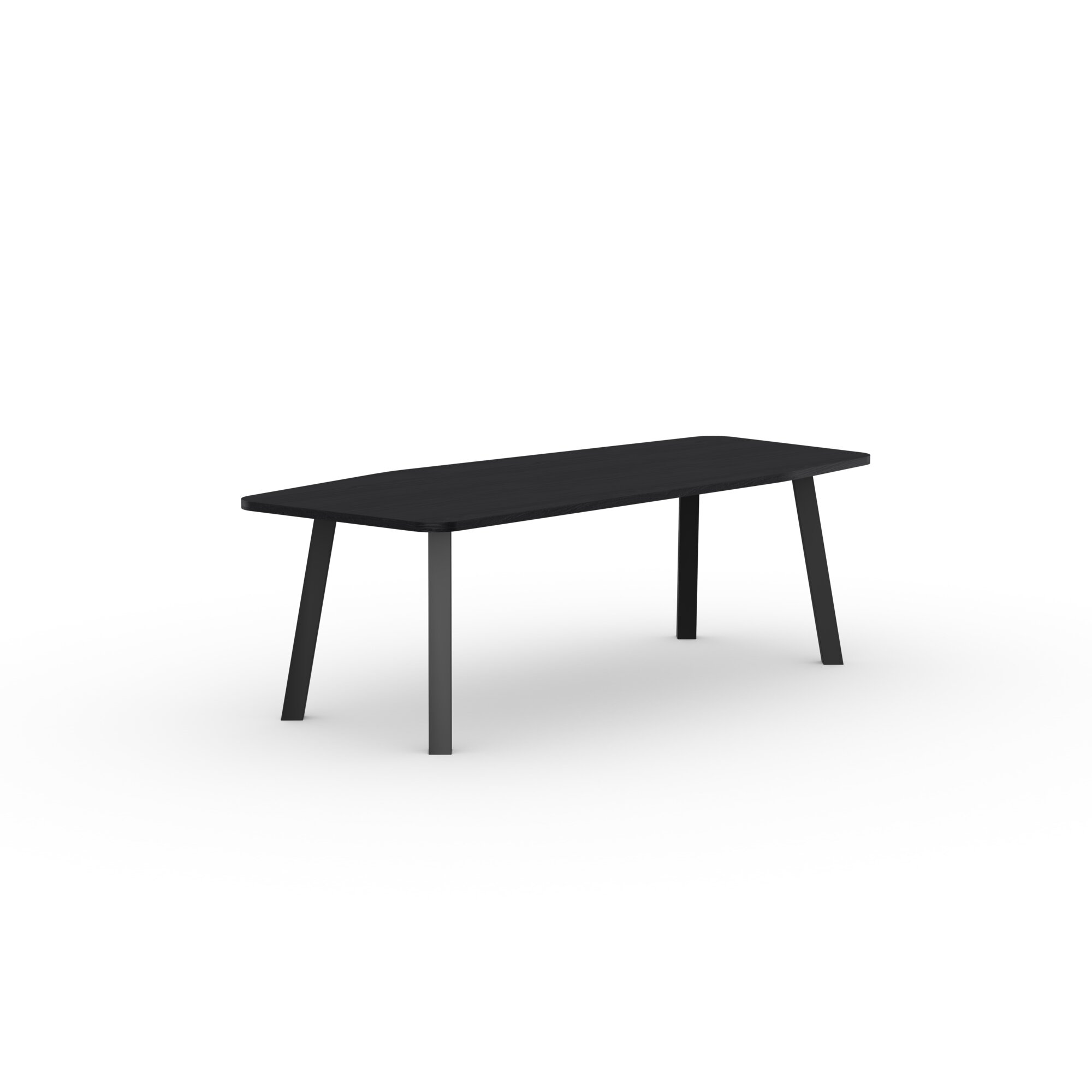  Design dining table | Co Steel black powdercoating | Oak black stain | Studio HENK | 
