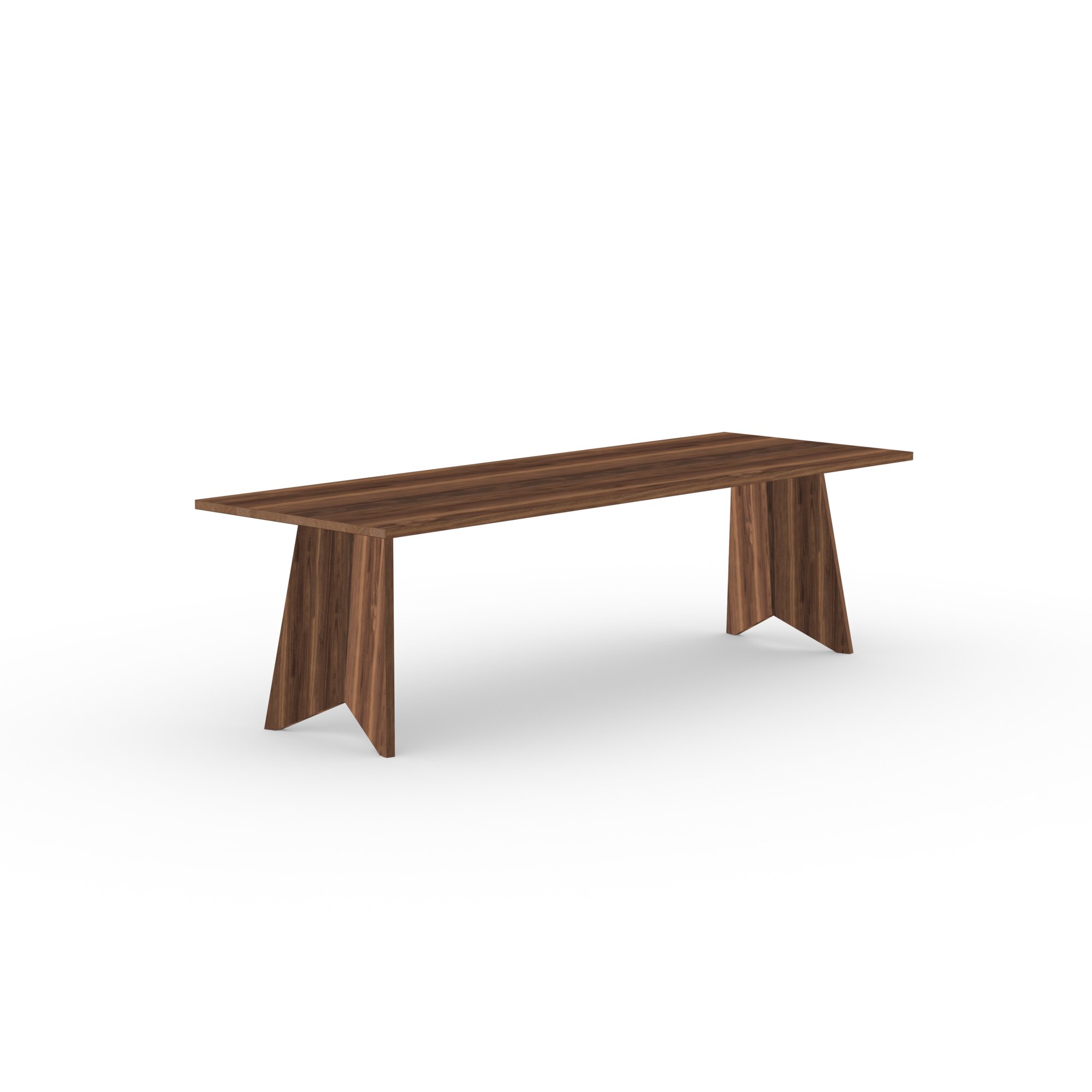 Rectangular Design dining table | Butterfly Wood Dining Table Walnut naturel lacquer | Walnut naturel lacquer | Studio HENK | 