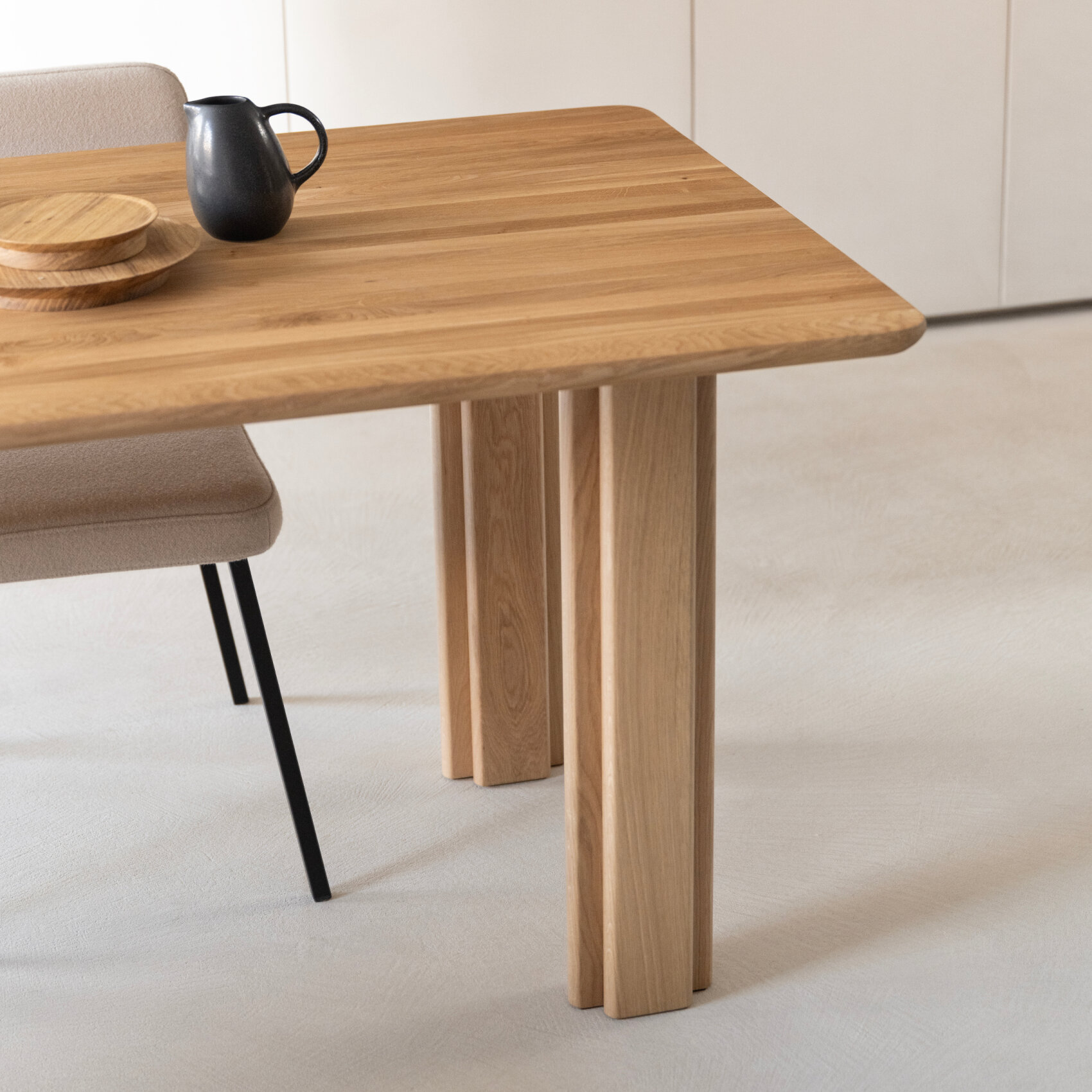 Rectangular Design dining table | Paste Dining Table Walnut naturel lacquer | Walnut naturel lacquer | Studio HENK | 