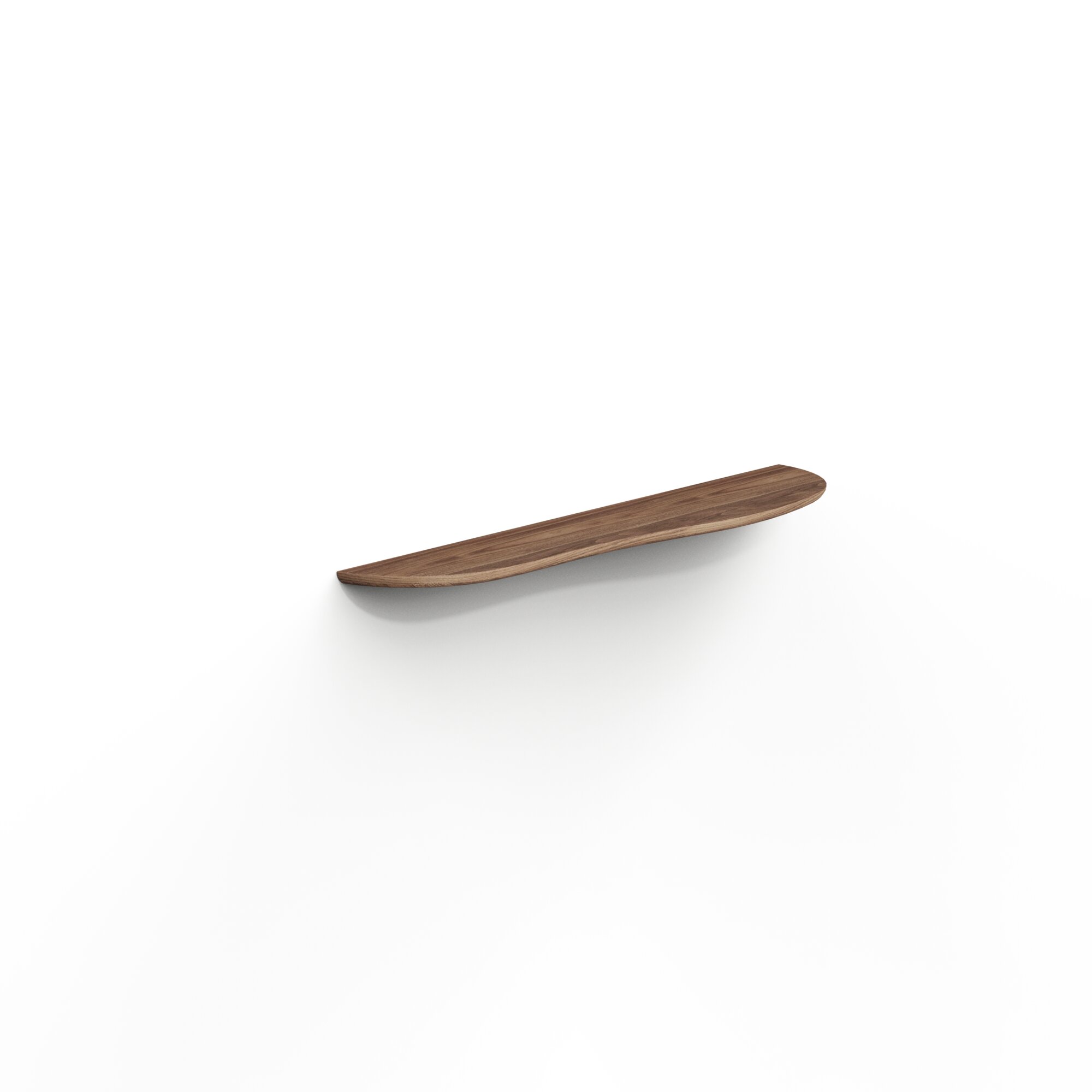 Design shelf | Blob shelf M Right Walnut naturel lacquer Radius | Studio HENK | 